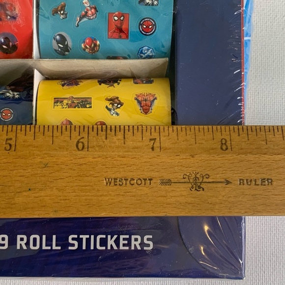 Spider-Man Sticker Collection Marvel 9 Rolls 360pc Colorful Spiderman Comics Lil - Picture 13 of 14